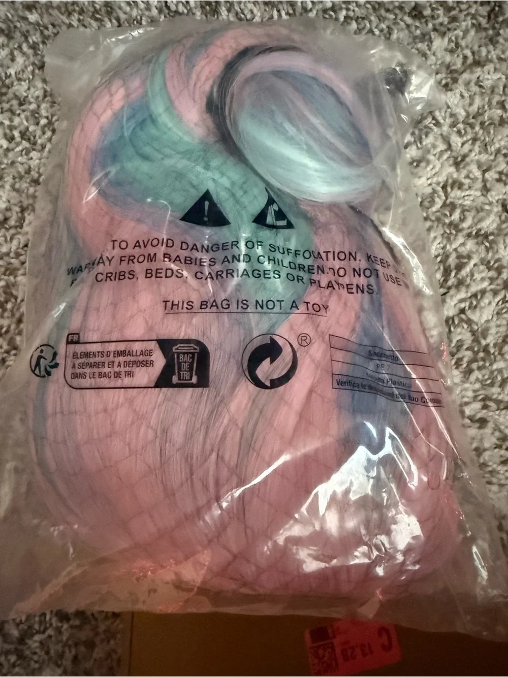 Pastel Iridescent Pink Women's Wig - Soft Multi-Tone Fashion Hair